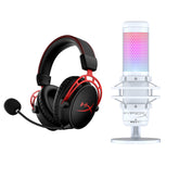 HyperX Bundle - Cloud Alpha Wireless Headset, QuadCast S Microphone